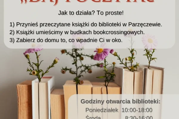 Rusza akcja „Daj poczytać” w Parzęczewie – podziel się książkami