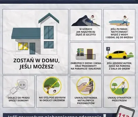 Ostrzeżenie meteorologiczne: burze z gradem w powiecie zgierskim