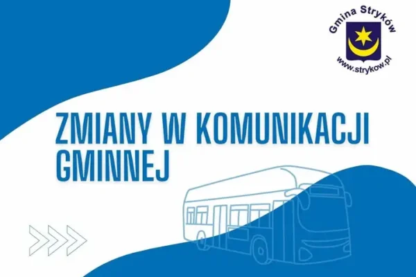 Zmiany w rozkładzie jazdy komunikacji gminnej w Strykowie od 10 sierpnia