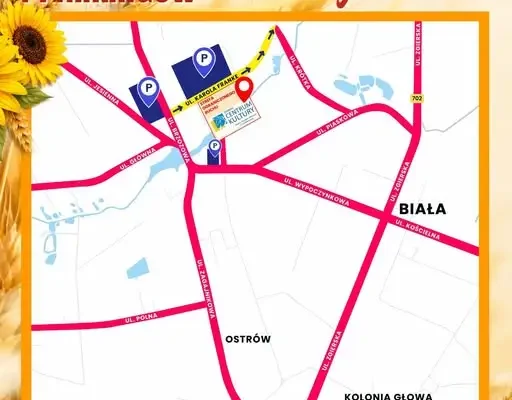 Dożynki Gminne 2026 w Dzierżąznej: bezpłatne parkingi i zmiany w ruchu