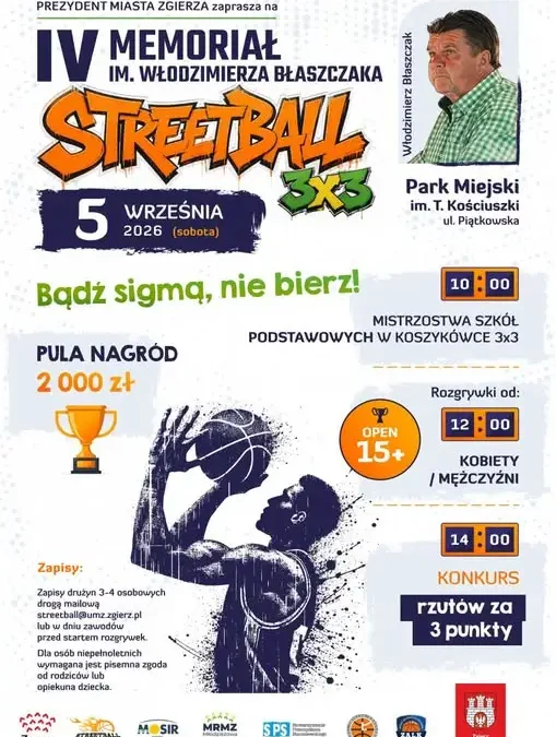 IV Memoriał im. Włodzimierza Błaszczaka – turniej koszykówki 3×3 w Zgierzu
