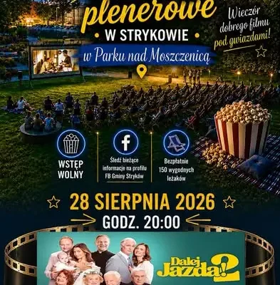 Pożegnanie lata w Strykowie: piknik rodzinny i kino plenerowe w parku