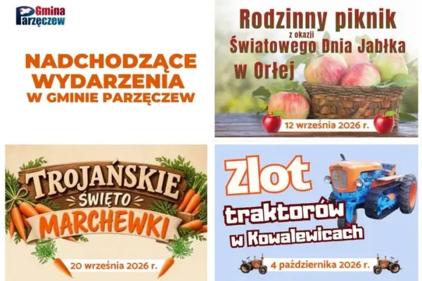 Pikniki, święto marchewki i zlot traktorów – nadchodzące wydarzenia w gminie Parzęczew