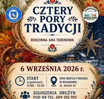 Niedziela pełna atrakcji w Gminie Zgierz: gra terenowa i Narodowe Czytanie