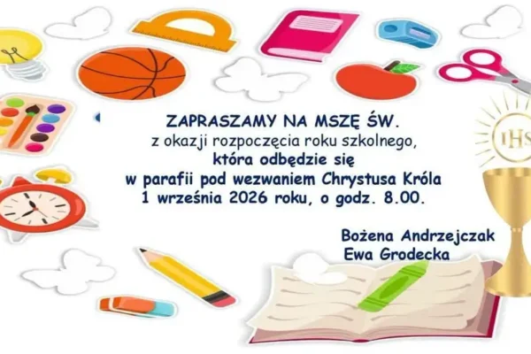 Msza święta na rozpoczęcie roku szkolnego w Zgierzu