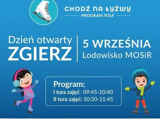 Dzień Otwarty na lodowisku MOSiR Zgierz – bezpłatna nauka jazdy na łyżwach