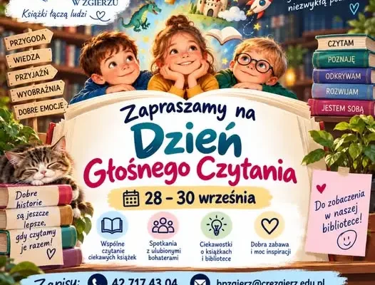 Dzień Głośnego Czytania w Bibliotece Pedagogicznej w Zgierzu