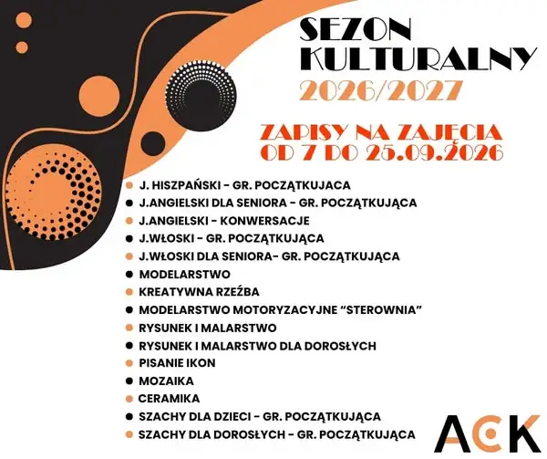 ACK Aleksandrów Łódzki zaprasza na zajęcia w sezonie 2026/2027