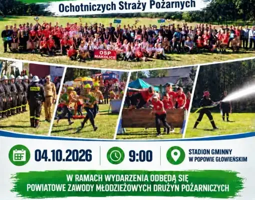 Zawody sportowo-pożarnicze OSP w Popowie Głowieńskim – 4 października 2026