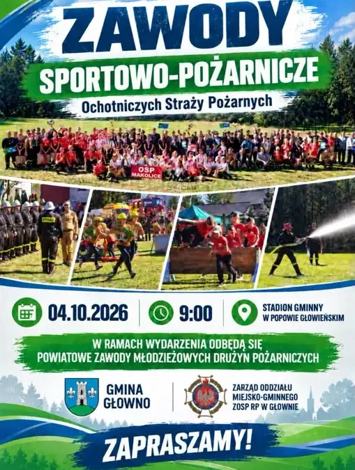 Zawody sportowo-pożarnicze OSP w Popowie Głowieńskim – 4 października 2026