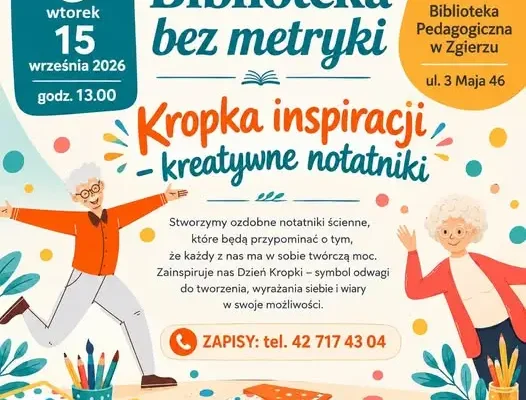 Kropka inspiracji: kreatywne notatniki dla seniorów w Zgierzu
