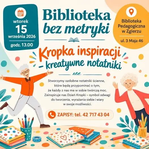 Kropka inspiracji: kreatywne notatniki dla seniorów w Zgierzu