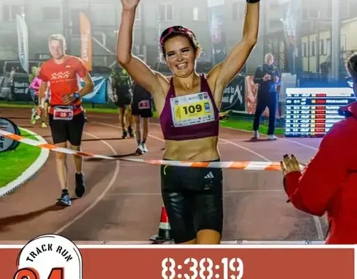 Żaneta Powolna pierwszą zwyciężczynią 100 km w biegu „24h Pełną Parą” w Wolsztynie