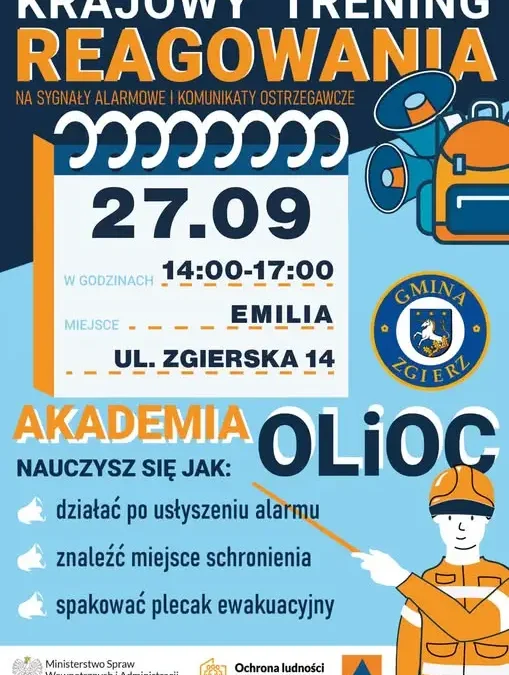 Krajowy Trening Reagowania w Emilii – naucz się, jak chronić życie