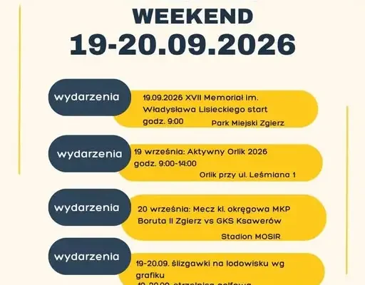 Sportowy weekend w Zgierzu – sprawdź, co przygotował MOSiR