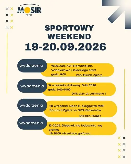 Sportowy weekend w Zgierzu – sprawdź, co przygotował MOSiR