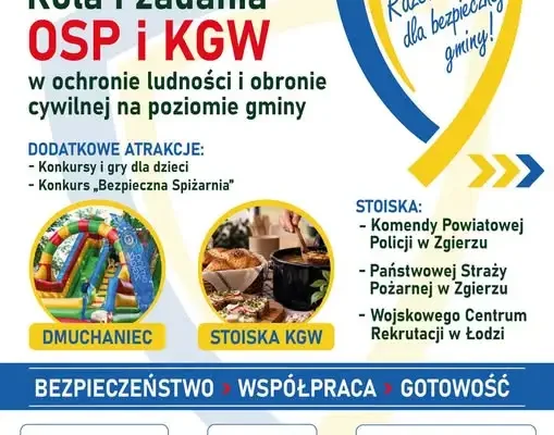 Gmina Zgierz: konferencja o roli OSP i KGW w ochronie ludności – 10 października