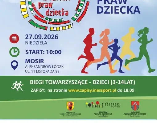 6. Bieg w Obronie Praw Dziecka w Aleksandrowie Łódzkim – już w najbliższą niedzielę