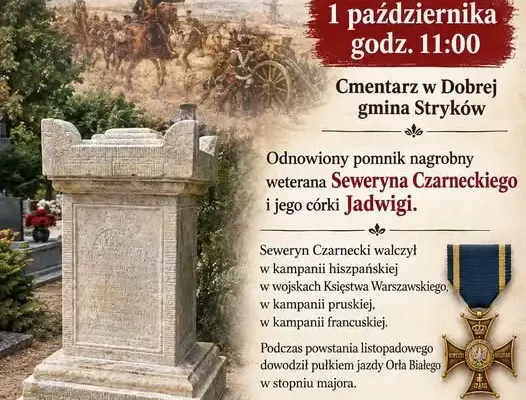 Dobieszków: odnowiony pomnik weterana powstania listopadowego i III Rajd Pamięci