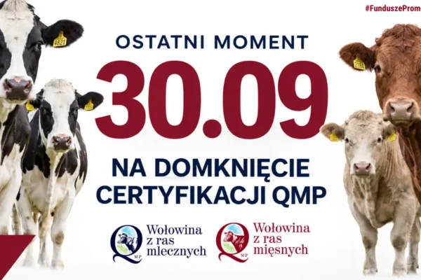 Rolnicy z gminy Parzęczew mają czas do 30 września na uzyskanie certyfikatu QMP