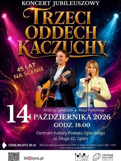 Koncert jubileuszowy „Trzeci Oddech Kaczuchy” w Zgierzu – 45 lat na scenie