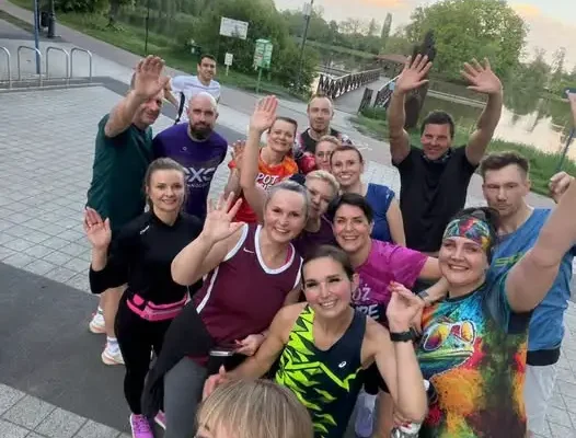 Wtorkowy trening biegowy w Parku Miejskim w Zgierzu z Żanetą Powolną