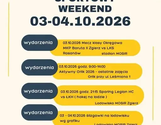Sportowy weekend w Zgierzu: mecz, łyżwy i basen