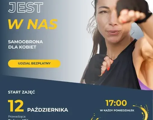 Bezpłatna samoobrona dla kobiet w MOSiR Zgierz – start już 12 października