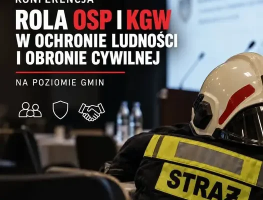 Strażacy z OSP Zgierz-Proboszczewice na konferencji w Szczawinie o ochronie ludności