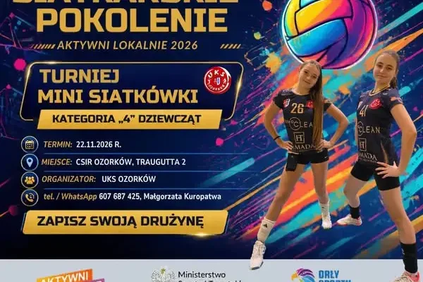 Turniej siatkarski dziewcząt w Ozorkowie – zapisy do 22 listopada