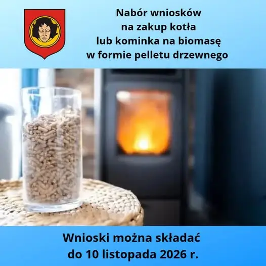 Głowno: do 10 listopada można składać wnioski o dotację na kocioł lub kominek na pellet