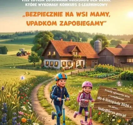 KRUS zaprasza dzieci i młodzież z gminy Zgierz do konkursów z nagrodami